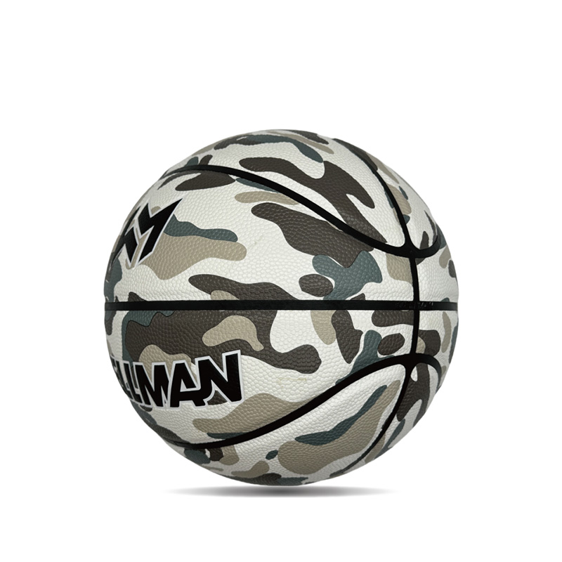 Hygroscopicity indoor/outdoor Pu Cetak Bola Basket Cetak Berwarna -warni