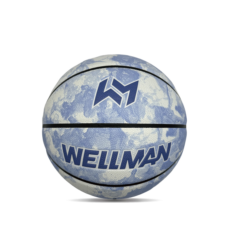 Hygroscopicity indoor/outdoor Pu Cetak Bola Basket Cetak Berwarna -warni