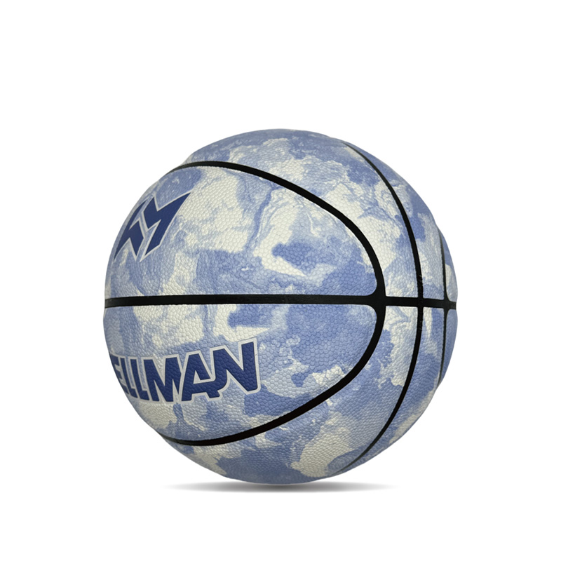 Hygroscopicity indoor/outdoor Pu Cetak Bola Basket Cetak Berwarna -warni