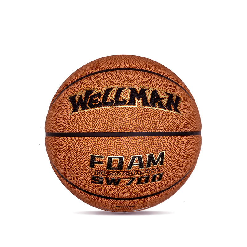 PU Basketball Level Tinggi Butyl Foamed Bladder Ukuran 7 Bola Basket Profesional