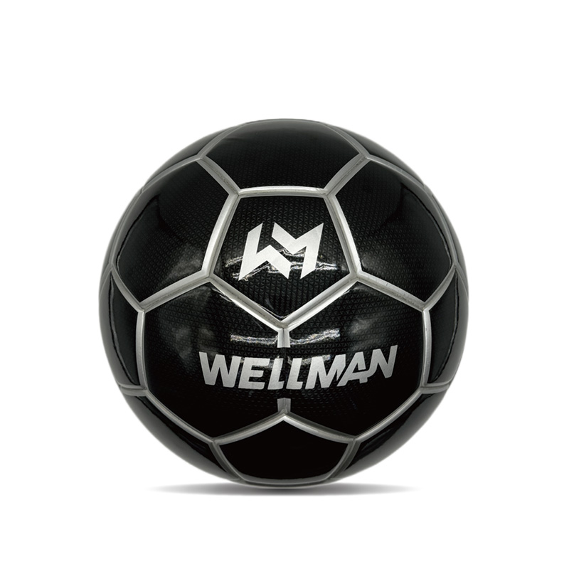 Double Mirror Custom Footballs Cetak Kilau Bola Sepak Bola Pribadi Ukuran Resmi 5