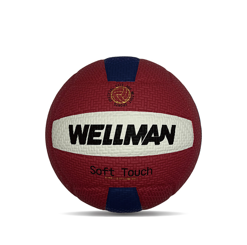 Pola Tenunan Pola Penyerap Kelembaban Olahraga Bola Voli Kulit PU Asli